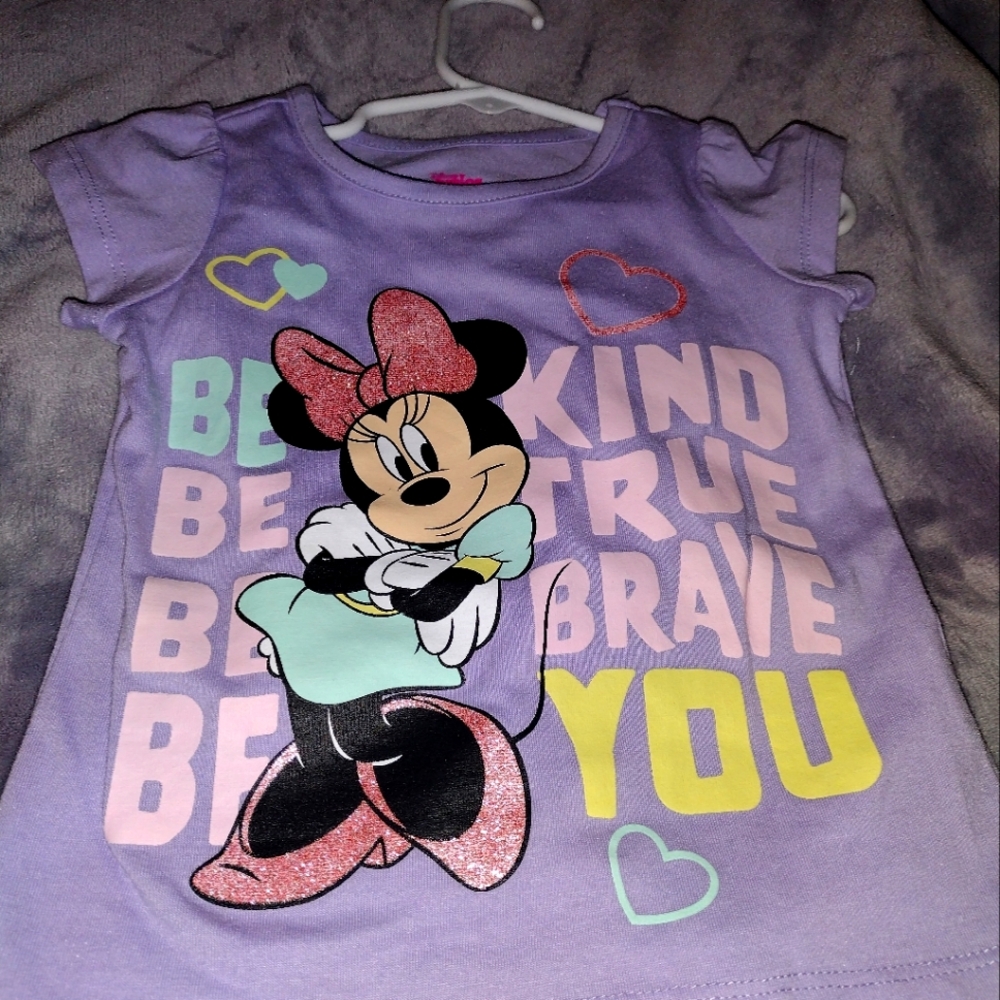 Kids Minnie mouse short sleeve shirts size 2T NWT
